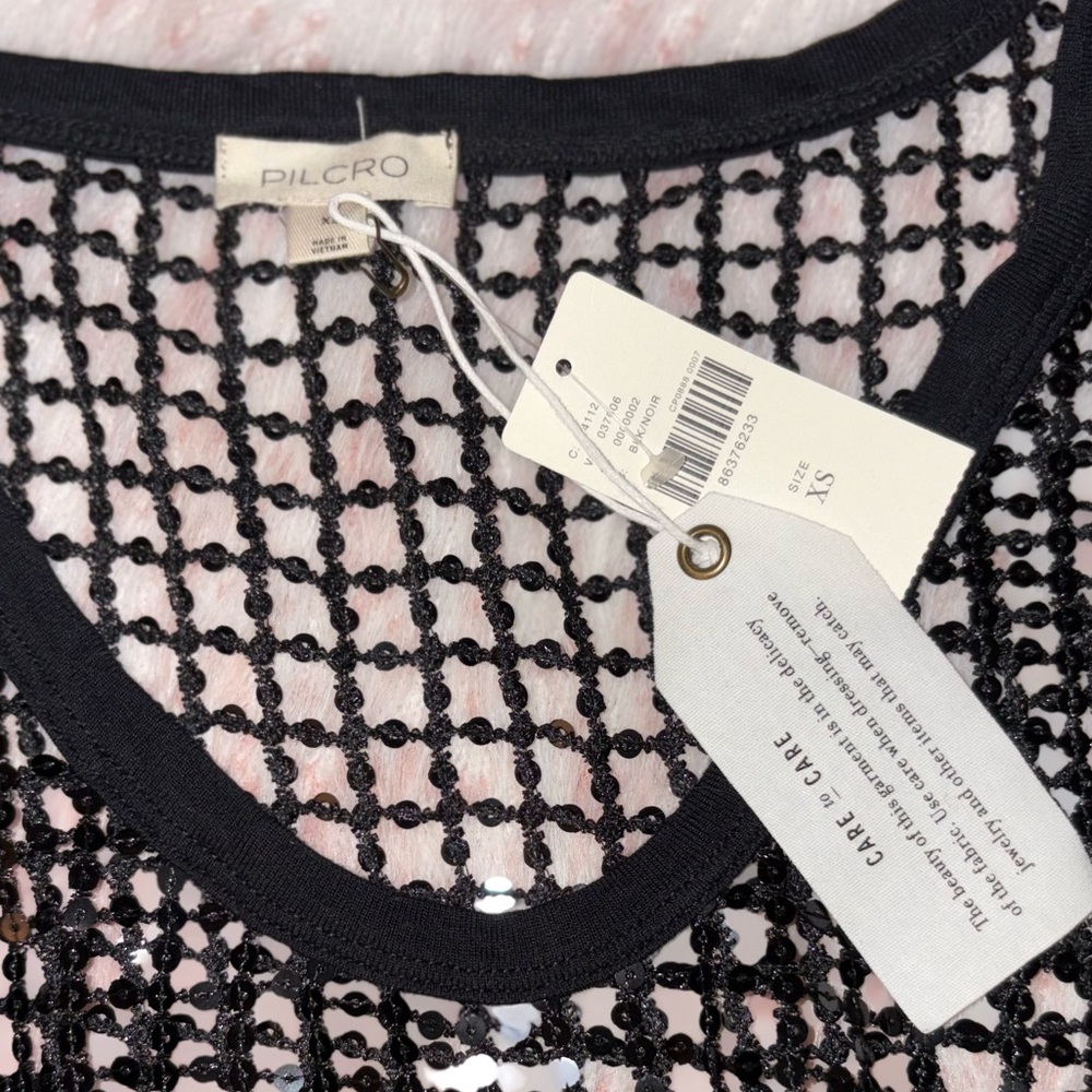 NWT Anthropologie Pilcro Sequin Top Tank - Picture 3 of 4